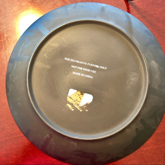 Decorative plate with red wine print - Picture 5 of 7